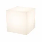 Table basse en plastique coloré de conception moderne carrée lumineuse - Dadostar Viadurini