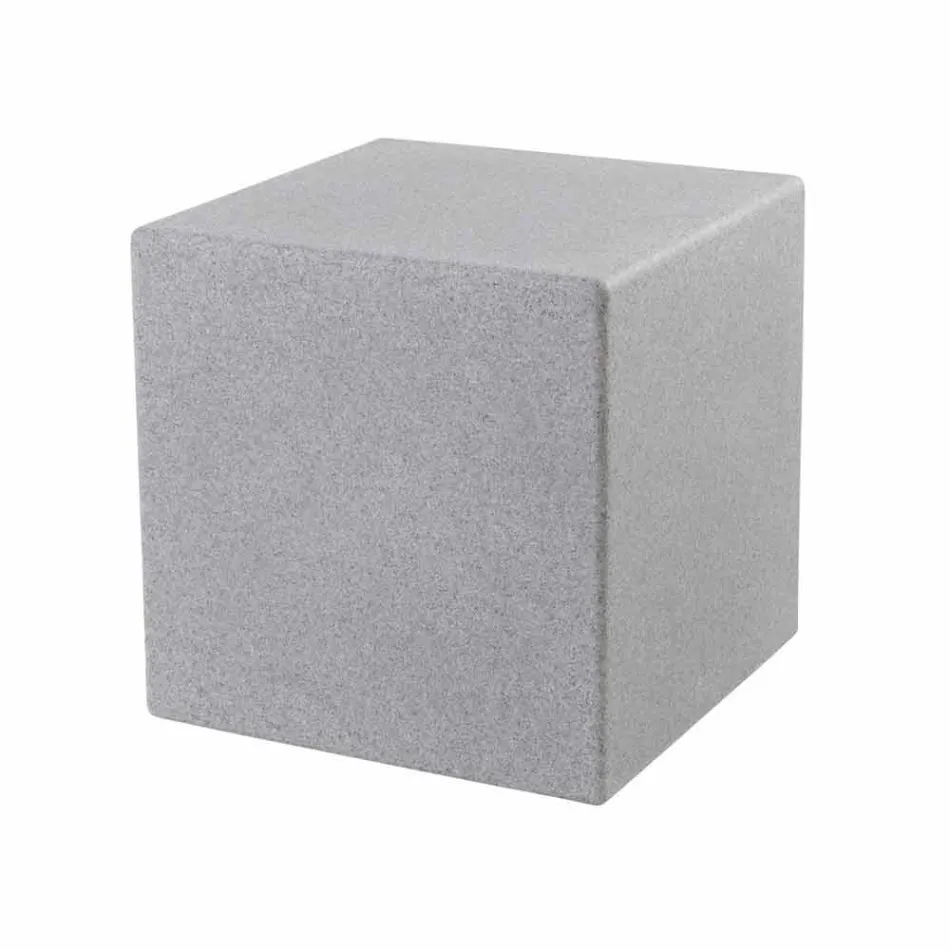 Table basse en plastique coloré de conception moderne carrée lumineuse - Dadostar Viadurini