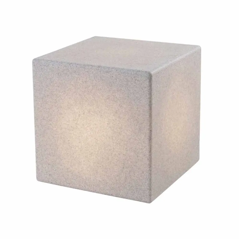 Table basse en plastique coloré de conception moderne carrée lumineuse - Dadostar Viadurini