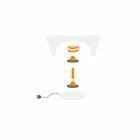 Table basse lumineuse RVB pour design extérieur ou intérieur en plastique - Lily par Myyour Viadurini