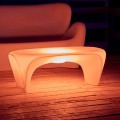 Table basse lumineuse RVB pour design extérieur ou intérieur en plastique - Lily par Myyour