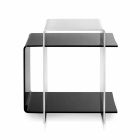 Table moderne avec 3 étagères en noir et blanc Gosto fait en Italie Viadurini