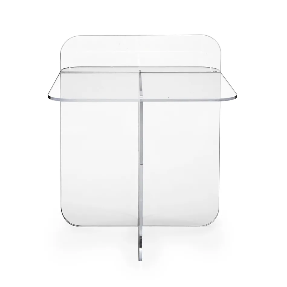 Table basse de salon moderne en plexiglas fabriquée en Italie - Ariel Viadurini