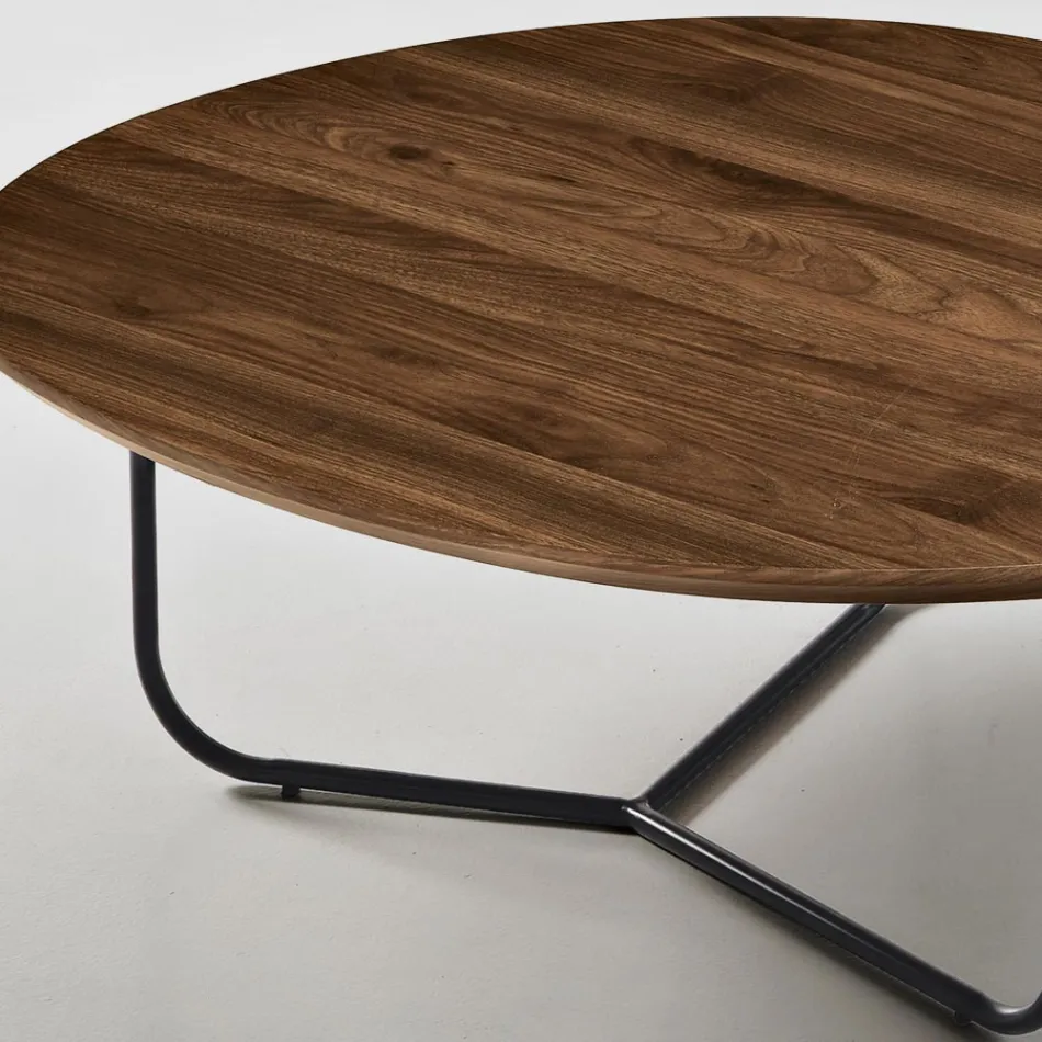 Relia - Table basse moderne en MDF et métal peint, disponible en différentes finitions Viadurini