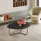 Relia - Table basse moderne en MDF et métal peint, disponible en différentes finitions Viadurini