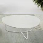 Relia - Table basse moderne en MDF et métal peint, disponible en différentes finitions Viadurini