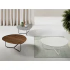 Relia - Table basse moderne en MDF et métal peint, disponible en différentes finitions Viadurini