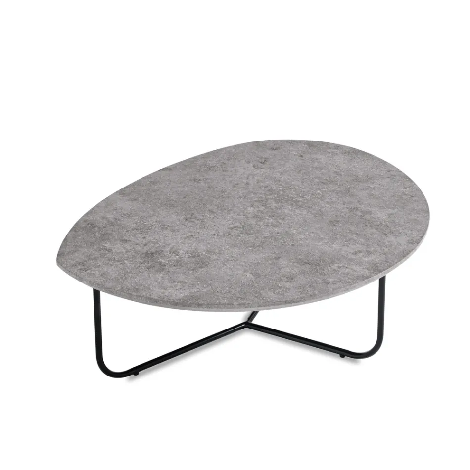 Relia - Table basse moderne en MDF et métal peint, disponible en différentes finitions Viadurini