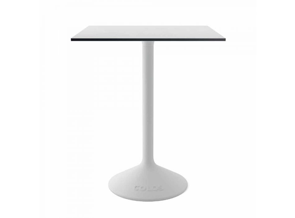 Table basse moderne en fonte et HPL pour l'extérieur Made in Italy - Colby Viadurini