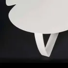 forme de table laser de fleurs coupées de café en métal contemporain Andy Viadurini