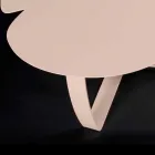 forme de table laser de fleurs coupées de café en métal contemporain Andy Viadurini