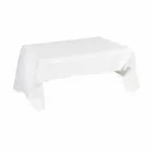 Table moderne drapée en plexi blanc Asie, fabriqué en Italie Viadurini