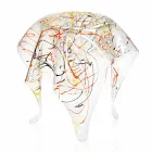 Table basse moderne en plexiglas multicolore fabriquée en Italie, Otto Viadurini