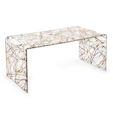 Table basse moderne en plexiglas fabriquée en Italie - Vichy Viadurini