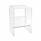 Plexiglas table moderne L50 x H76 x D40 cm Aza, made in Italy Viadurini