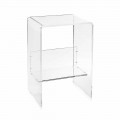 Table d'appoint en plexiglas L50 x H76 x P40 cm Aza, faite en Italie