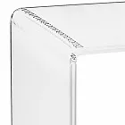 Plexiglas table moderne L50 x H76 x D40 cm Aza, made in Italy Viadurini