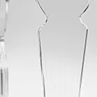 Ilaria - Table basse ovale en plexiglas transparent, fabriquée en Italie Viadurini
