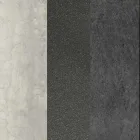 Table basse de salon ovale en métal et plateau en céramique bicolore - Comacchio Viadurini