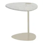 Table basse de salon en métal et marbre Marquinia, design de luxe - Yassine Viadurini