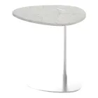 Table basse de salon en métal et marbre Marquinia, design de luxe - Yassine Viadurini