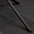 Table Basse Ronde de Salon Base Métal et Céramique Oapca - Shanghai Viadurini