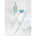 Table pliante avec plateau en plexiglas transparent 2 tailles - Robbie Viadurini