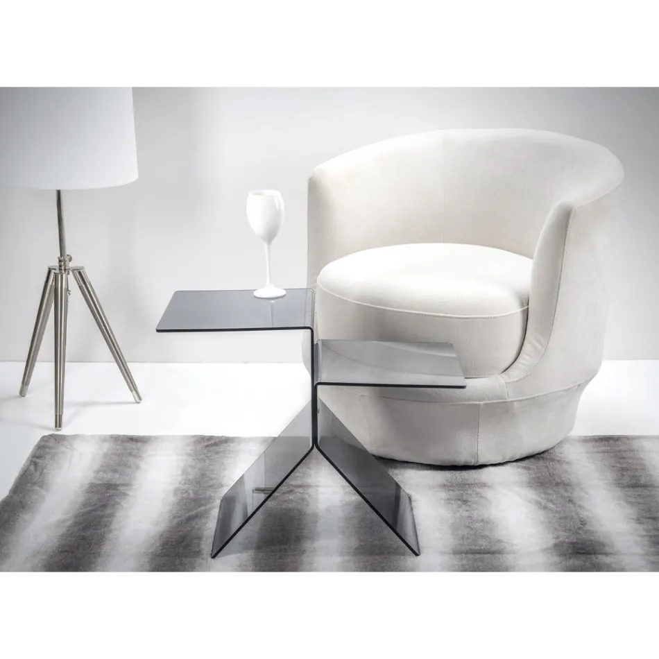 Table basse en plexiglas coloré transparent pour salon Made in Italy - Kamon Viadurini