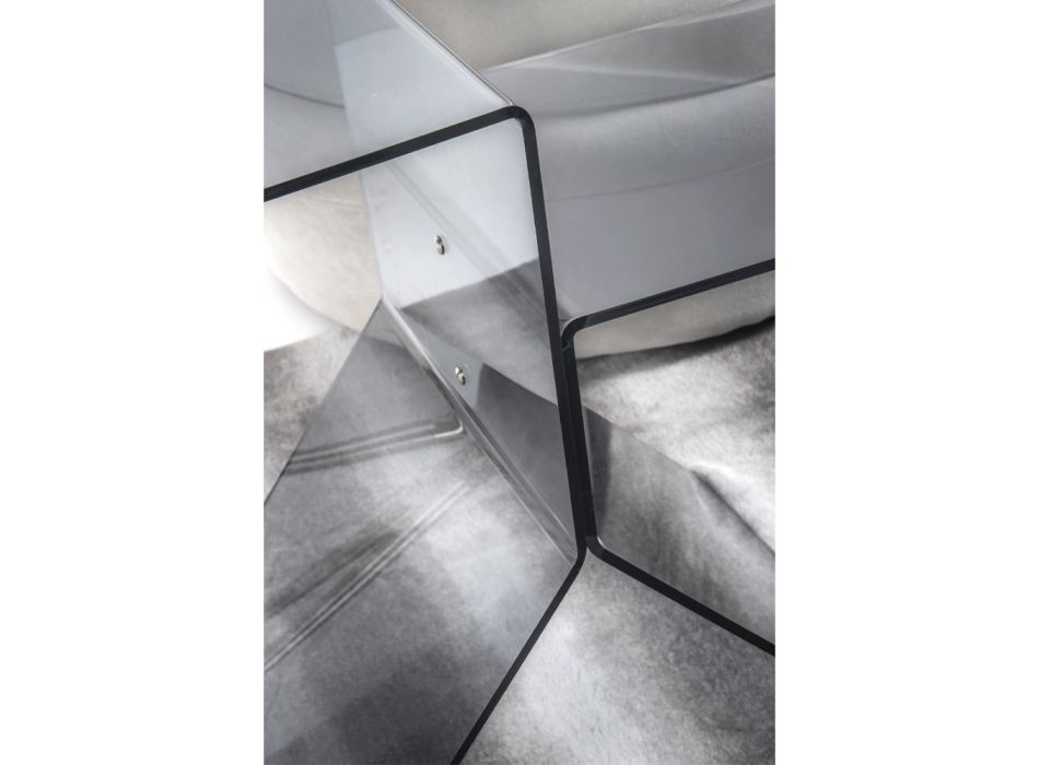 Table basse en plexiglas coloré transparent pour salon Made in Italy - Kamon Viadurini