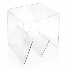 Table basse / porte-revues au design moderne, en plexiglas Cavour Viadurini