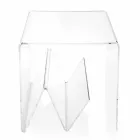 Table basse / porte-revues au design moderne, en plexiglas Cavour Viadurini