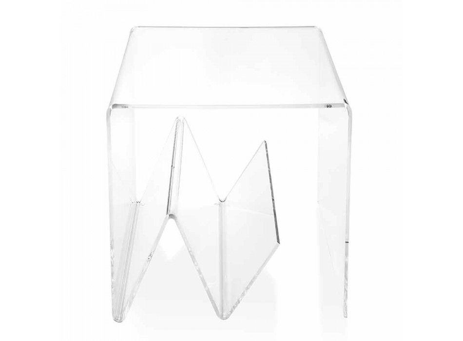 Table basse / porte-revues au design moderne, en plexiglas Cavour Viadurini