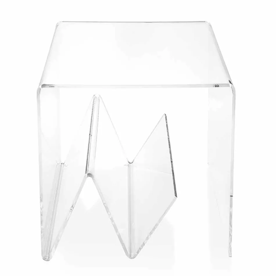 Table basse / porte-revues au design moderne, en plexiglas Cavour Viadurini