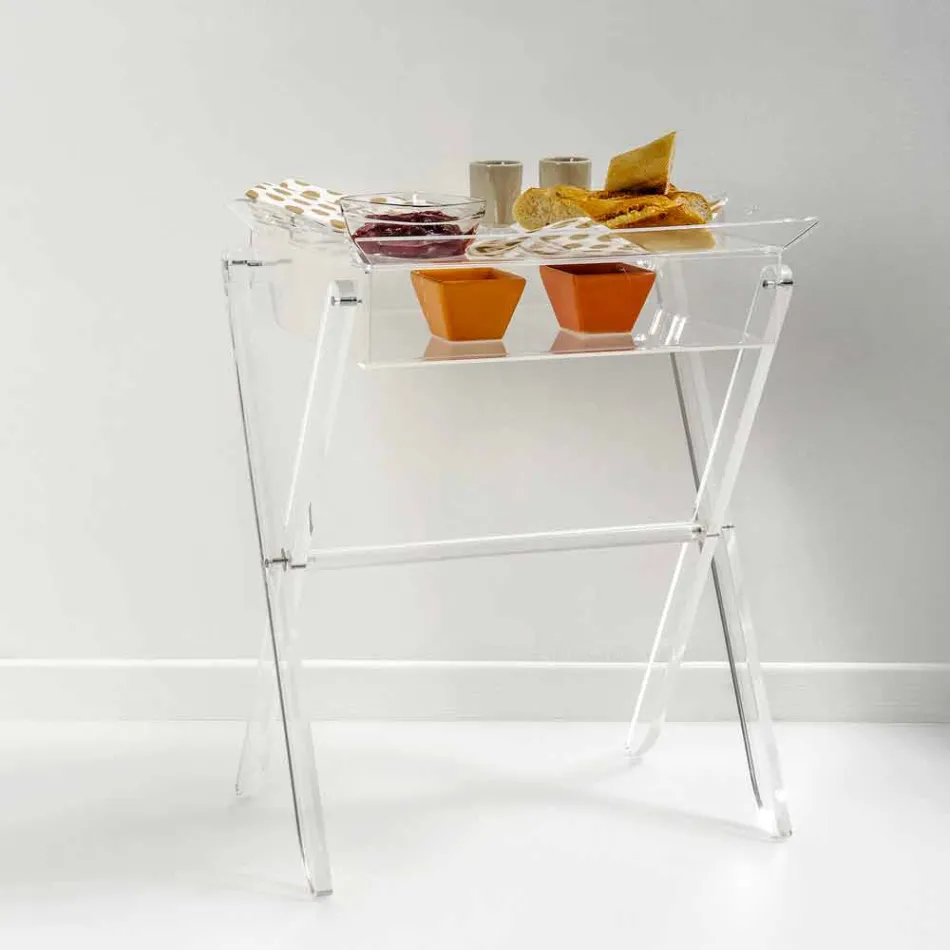 Table basse design transparent Olivia lunchbox made in Italy Viadurini