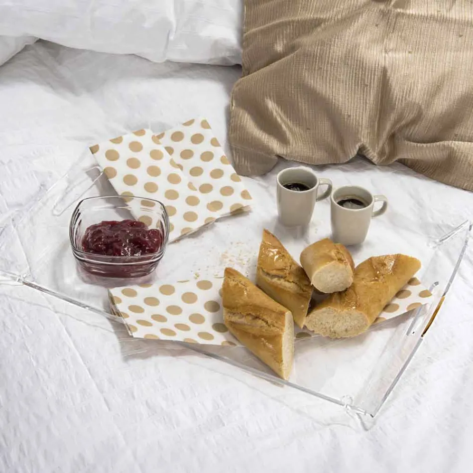 Table basse design transparent Olivia lunchbox made in Italy Viadurini