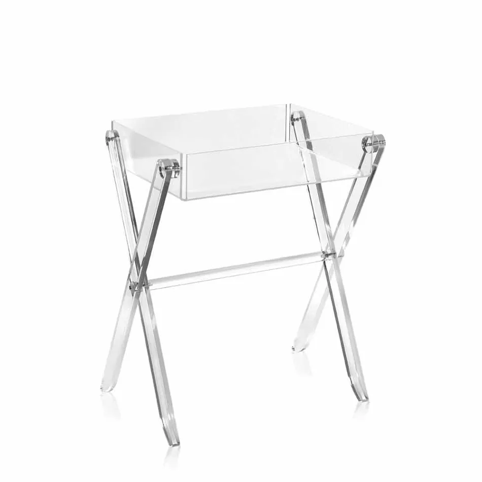 Table basse design transparent Olivia lunchbox made in Italy Viadurini