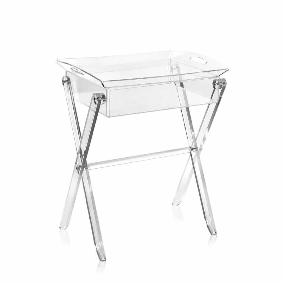 Table basse design transparent Olivia lunchbox made in Italy Viadurini