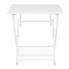 Table basse extérieure pliante carrée en aluminium peint - Hunt Viadurini