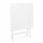 Table basse extérieure pliante carrée en aluminium peint - Hunt Viadurini