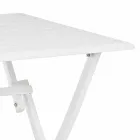 Table basse extérieure pliante carrée en aluminium peint - Hunt Viadurini