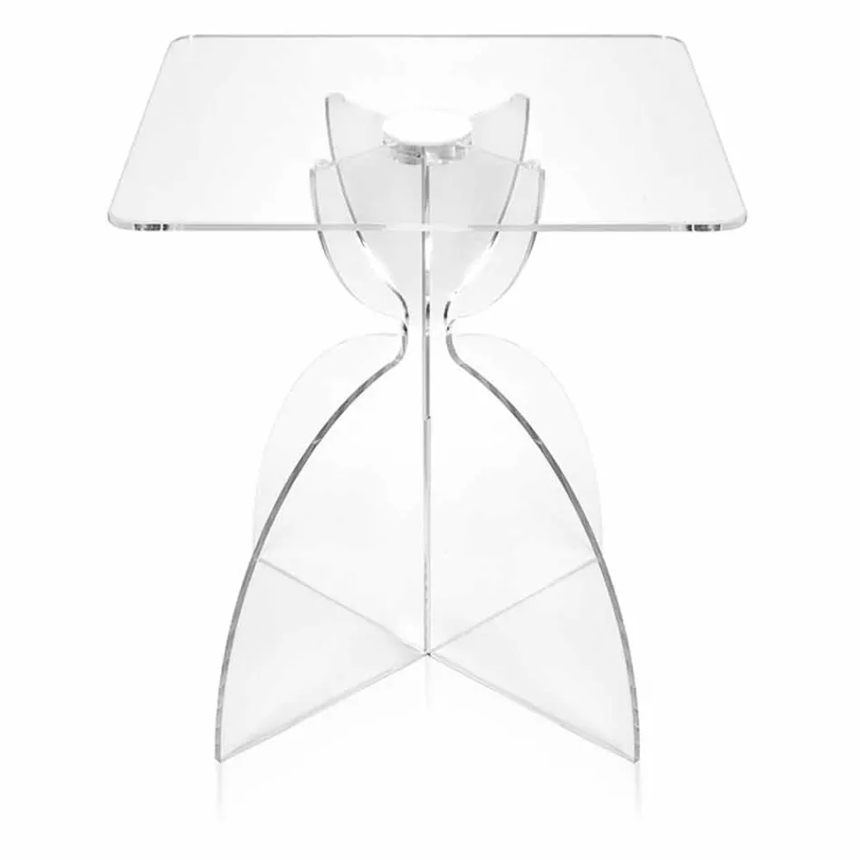 Table basse carrée design en PMMA Laives transparente Viadurini
