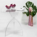 Table design carrée en PMMA transparent, Laives