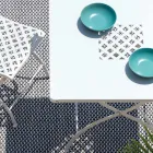 Table d'extérieur pliante carrée en acier galvanisé Made in Italy - Selvaggia Viadurini