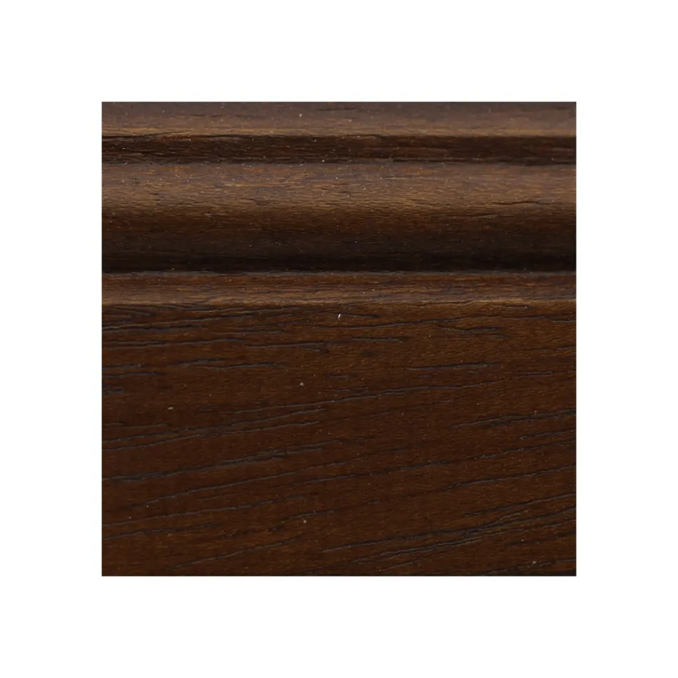 Table basse rectangulaire avec 4 tiroirs et 2 poignées en bois Made in Italy - Ade Viadurini