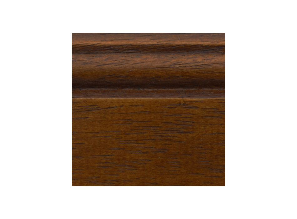 Table basse de salon rectangulaire en bois de cerisier patiné fabriquée en Italie - Ares Viadurini