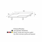 Table rectangulaire moderne intégrée dans des plateaux amovibles Iris Viadurini