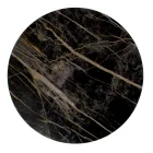 Table basse ronde avec base en acier et plateau en grès Made in Italy - Alisea Viadurini