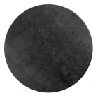 Table basse ronde avec base en acier et plateau en grès Made in Italy - Alisea Viadurini