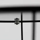 Table basse ronde avec base en acier et plateau en verre Made in Italy - Alisea Viadurini