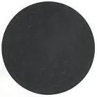 Table basse ronde avec base en acier et plateau en verre Made in Italy - Alisea Viadurini